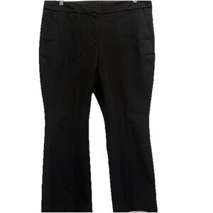 J CREW Womens 14 Black Kelsey Flare Reimagined Pants Pockets Stretch Work Church